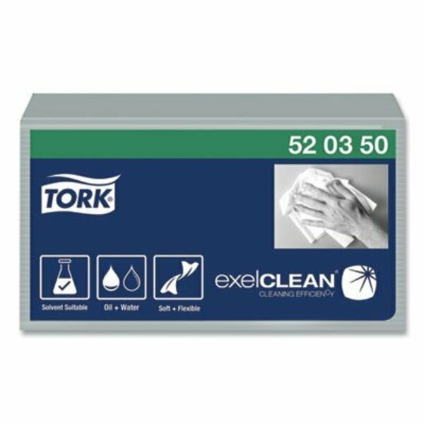 Essity Tork, INDUSTRIAL CLEANING CLOTHS, 1-PLY, 12.6 X 15.16, GRAY, 8PK 520350